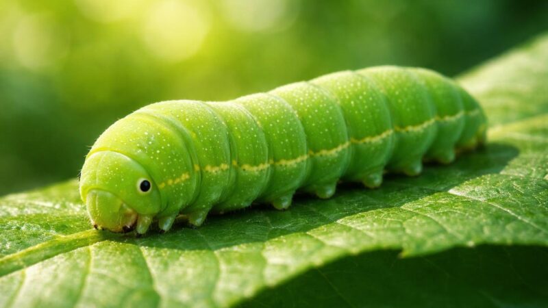 Sonhar com lagarta verde: significado, mensagens e interpretações